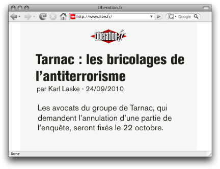 Tarnac : les bricolages de l'antiterrorisme